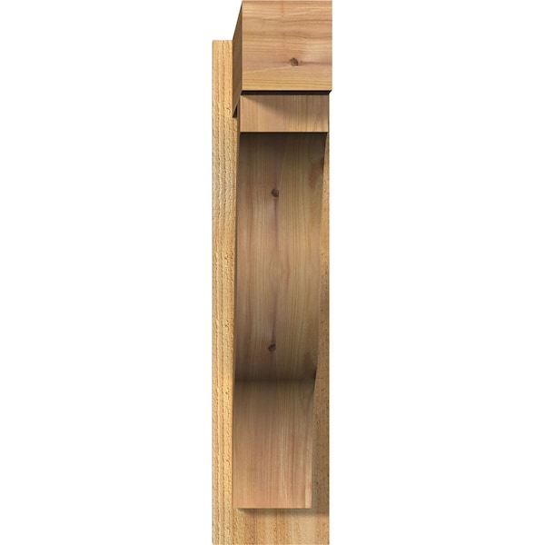 Funston Block Rough Sawn Outlooker, Western Red Cedar, 6W X 26D X 26H